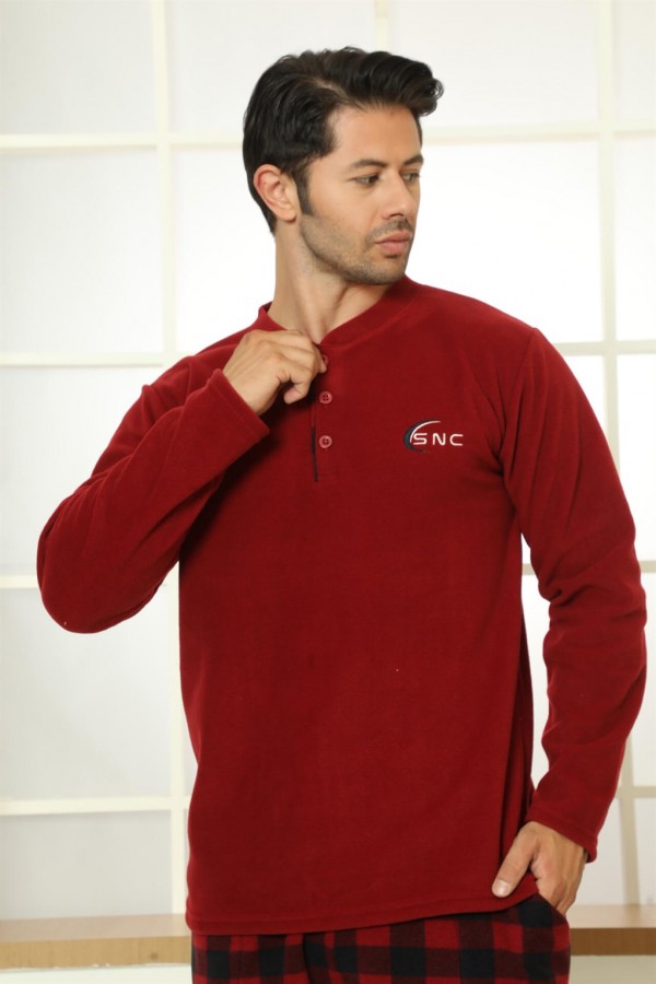 Moda Çizgi WelSoft Polar Erkek Pijama Takımı 6821
