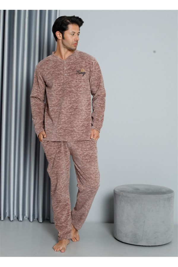 Moda Çizgi WelSoft Polar Erkek Pijama Takımı 6827