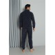 Moda Çizgi WelSoft Polar Fermuarlı Erkek Pijama Takımı 6839