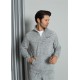 Moda Çizgi WelSoft Polar Fermuarlı Erkek Pijama Takımı 6840