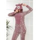 Moda Çizgi Polar Kadın Pijama Takımı