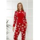 Moda Çizgi Polar Kadın Pijama Takımı