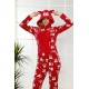 Moda Çizgi Polar Kadın Pijama Takımı