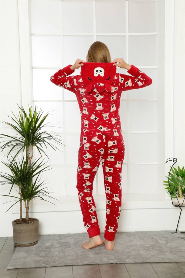 Moda Çizgi Polar Kadın Pijama Takımı