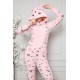 Moda Çizgi Polar Kadın Pijama Takımı