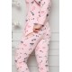 Moda Çizgi Polar Kadın Pijama Takımı