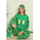 Moda Çizgi Polar Kadın Pijama Takımı