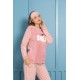 Moda Çizgi Polar Kadın Pijama Takımı