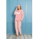 Moda Çizgi Polar Kadın Pijama Takımı