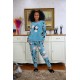 Moda Çizgi Welsoft Polar Kadın Pijama Takımı 8501
