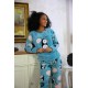 Moda Çizgi Welsoft Polar Kadın Pijama Takımı 8501