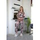 Moda Çizgi Welsoft Polar Kadın Pijama Takımı 8502