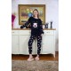 Moda Çizgi Welsoft Polar Kadın Pijama Takımı 8508