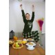 Moda Çizgi Welsoft Polar Kadın Pijama Takımı 8510
