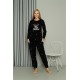 Moda Çizgi Welsoft Polar Kadın Pijama Takımı 8514