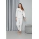 Moda Çizgi Welsoft Polar Kadın Pijama Takımı 8515
