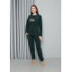 Moda Çizgi Welsoft Polar Kadın Pijama Takımı 8516
