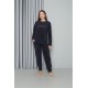 Moda Çizgi Welsoft Polar Kadın Pijama Takımı 8517