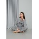 Moda Çizgi Welsoft Polar Kadın Pijama Takımı 8518
