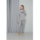 Moda Çizgi Welsoft Polar Kadın Pijama Takımı 8518