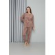 Moda Çizgi Welsoft Polar Kadın Pijama Takımı 8519
