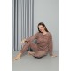 Moda Çizgi Welsoft Polar Kadın Pijama Takımı 8519