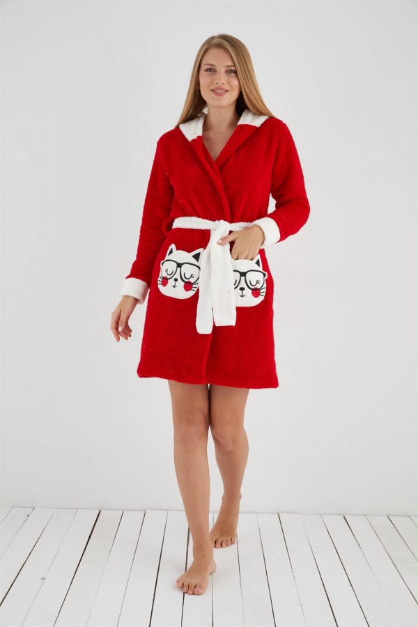 Moda Çizgi Polar Kadın Pijama Takımı