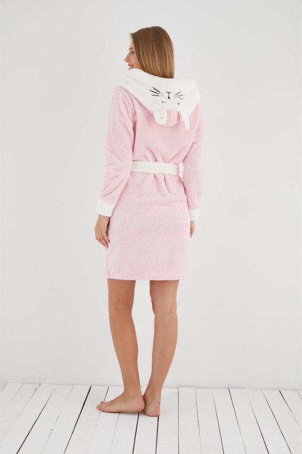 Moda Çizgi Welsoft Polar Kadın Sabahlık 808020