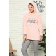 Moda Çizgi Welsoft Polar Kapşonlu Taytlı Kadın Pijama Takımı 8088