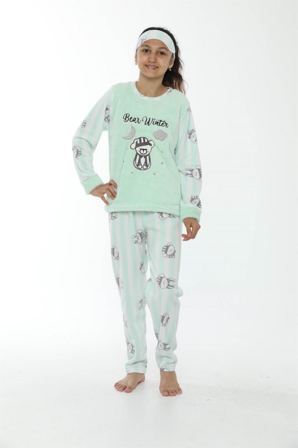 WelSoft Polar Kız Çocuk Pijama Takımı 4533