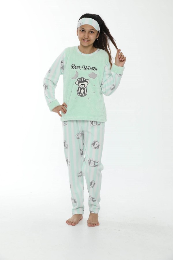 WelSoft Polar Kız Çocuk Pijama Takımı 4533