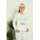 Moda Çizgi WelSoft Polar Kız Çocuk Pijama Takımı 4584