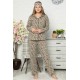Moda Çizgi Welsoft Polar Önden Düğmeli Kadın Pijama Takımı 8081