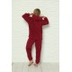 Moda Çizgi Welsoft Polar Peluş Kadın Pijama Takımı 9060