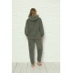 Moda Çizgi Welsoft Polar Peluş Kadın Pijama Takımı 9062