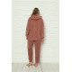 Moda Çizgi Welsoft Polar Peluş Kadın Pijama Takımı 9063