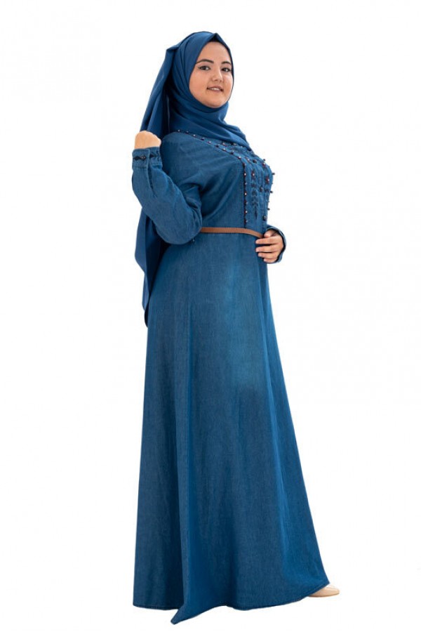 Moda Çizgi Tesettür Elbise