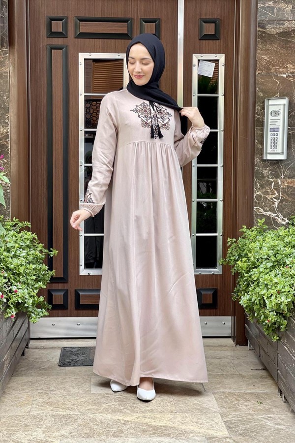 Moda Çizgi Tesettür Elbise