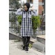 Moda Çizgi Desenli Tunik