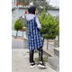 Moda Çizgi Desenli Tunik