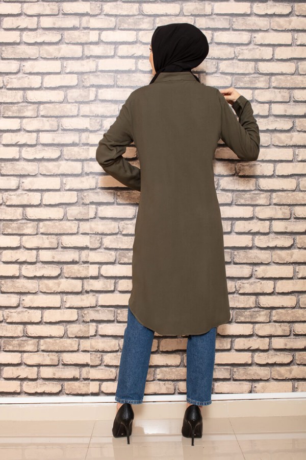 Moda Çizgi Desenli Tunik
