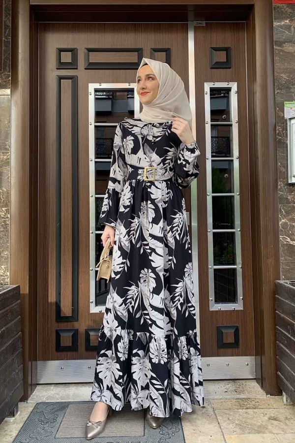 Moda Çizgi Tesettür Elbise
