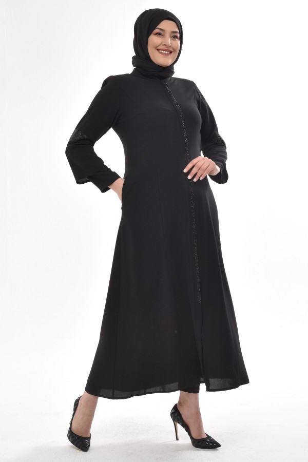 Payetli Ferace Siyah 2267