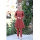 Pelerinli Takım Elbise mc0034 Kiremit