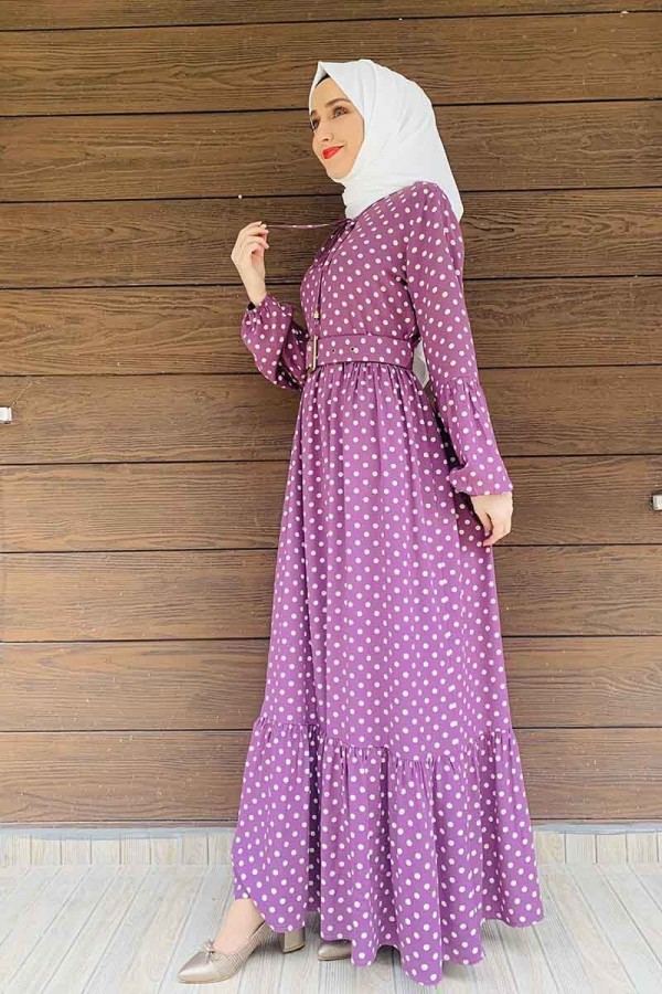 Moda Çizgi Tesettür Elbise