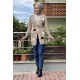 Moda Çizgi Triko Hırka