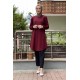 Moda Çizgi Desenli Tunik