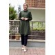 Moda Çizgi Desenli Tunik