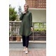Moda Çizgi Desenli Tunik
