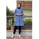 Moda Çizgi Desenli Tunik